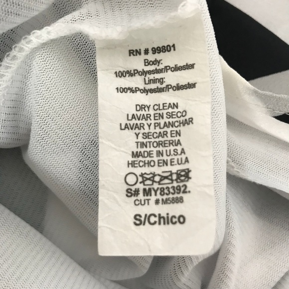 My Story black white chevron cross cross back dress - Picture 5 of 6